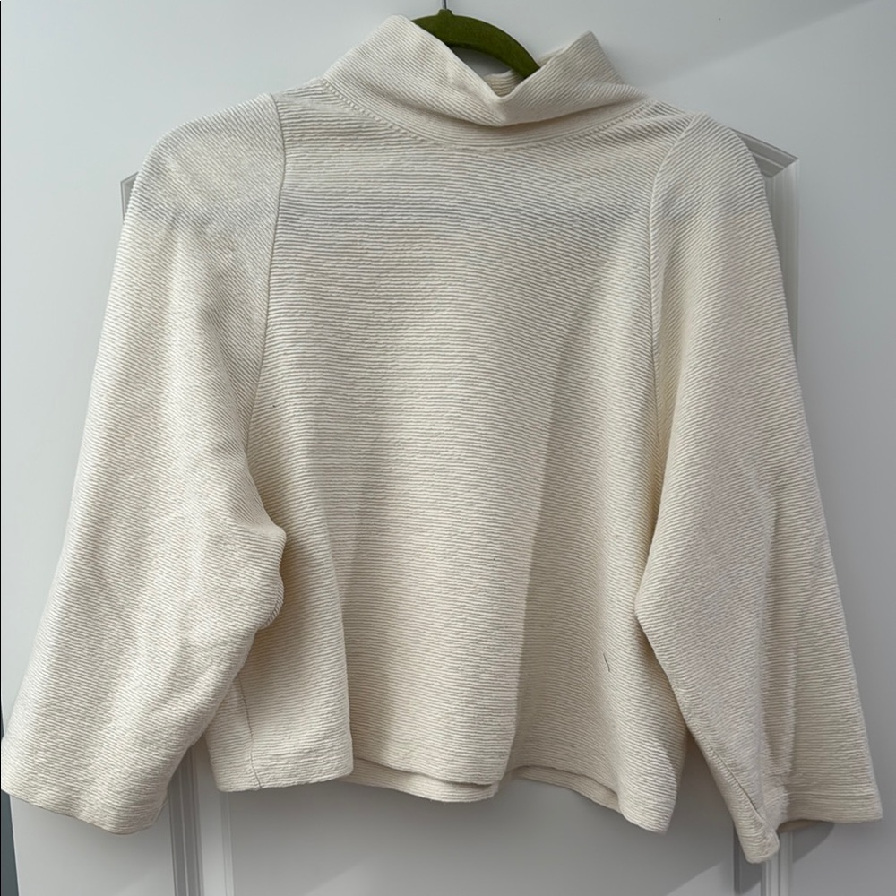Madewell Cream Cowl Neck Sweater